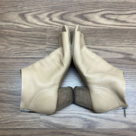 Officine Creative Women's Leather Block Sandals Heels Neutral Color 8 - Picture 2 of 12